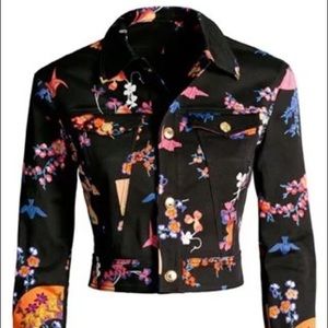 versace h&m Collection floral jacket